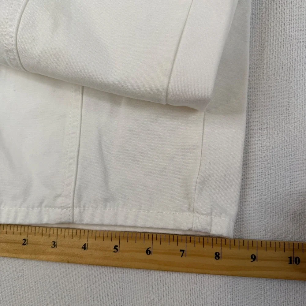 Sincerely Jules White Wide Leg Cargo Pants High Rise Utility Trousers Size 11/30
